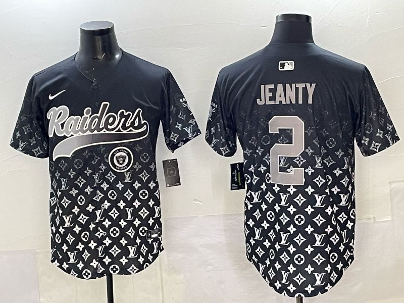 Men 2025 Nike Oakland Raiders #2 Jeanty Black Limited NFL Jersey style 008